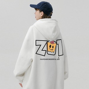 5컬러 ZO1 캐릭터 프린팅 후드 티셔츠 MD1140